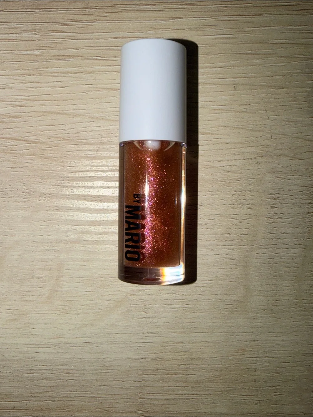 MAKEUP BY MARIO Metallic Lip Gloss – SHADE: Rose Gold Sparkling Bronze Lip Gloss